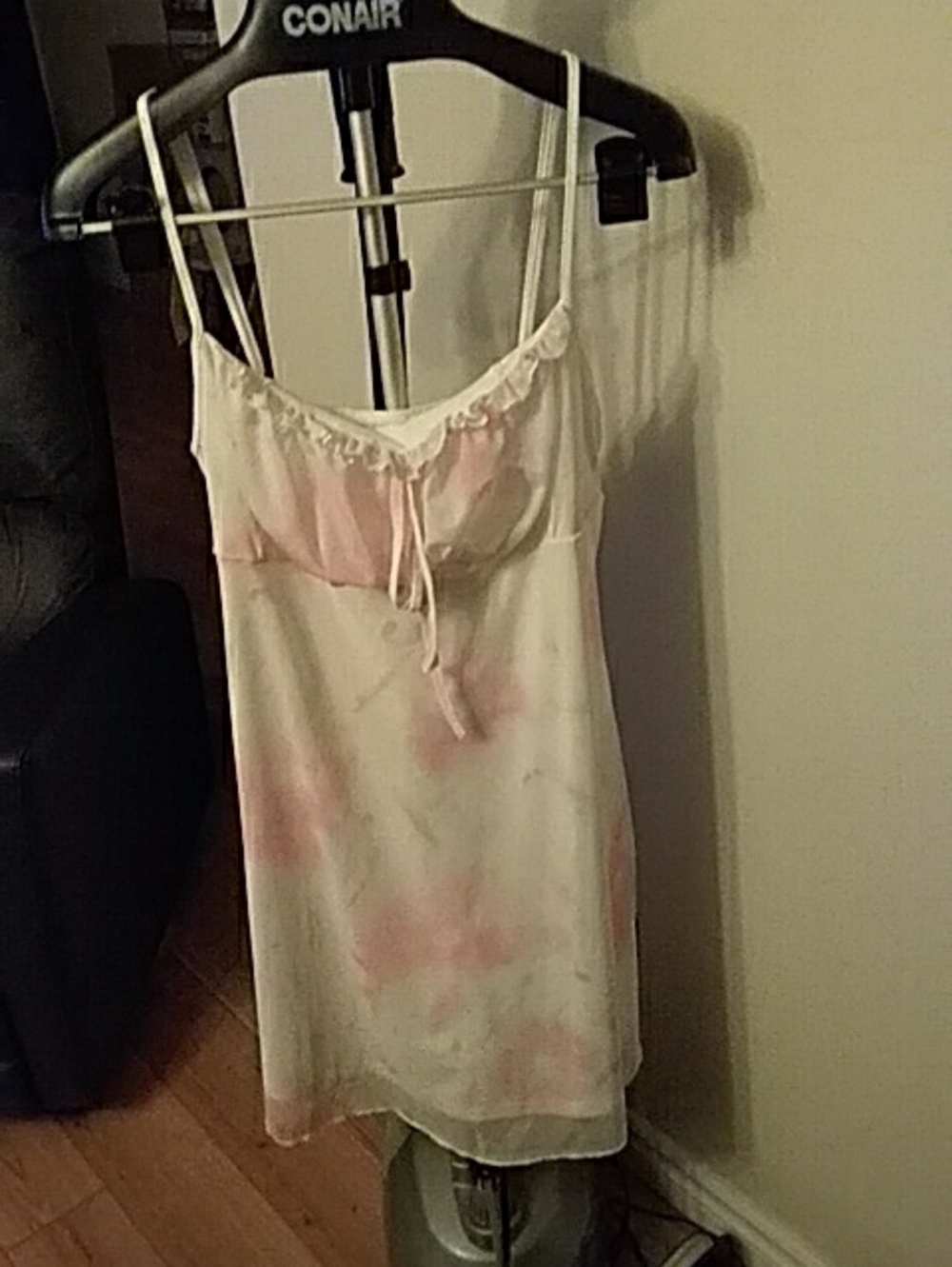 Pink Floral Tie-Front Slip Dress by Shein 2X